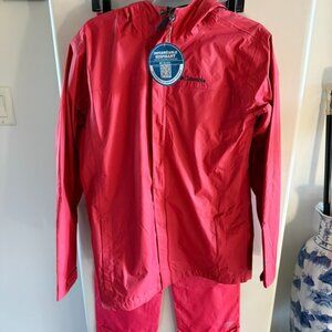 NEW Columbia Kids' Trail Adventure Rain Pants & Jacket Waterproof Rain/Snow Set